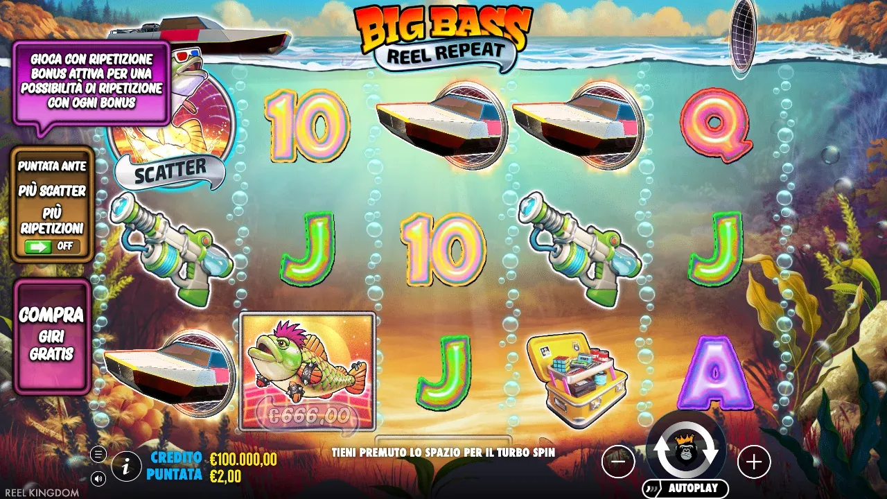 Big Bass Reel Repeat nella demo italiana