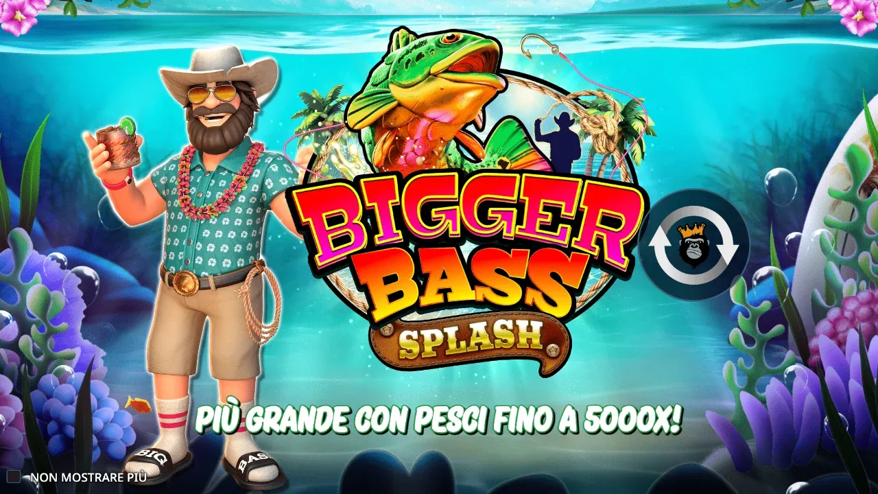 Intro di Bigger Bass Splash: più grande con pesci fino a 5000x